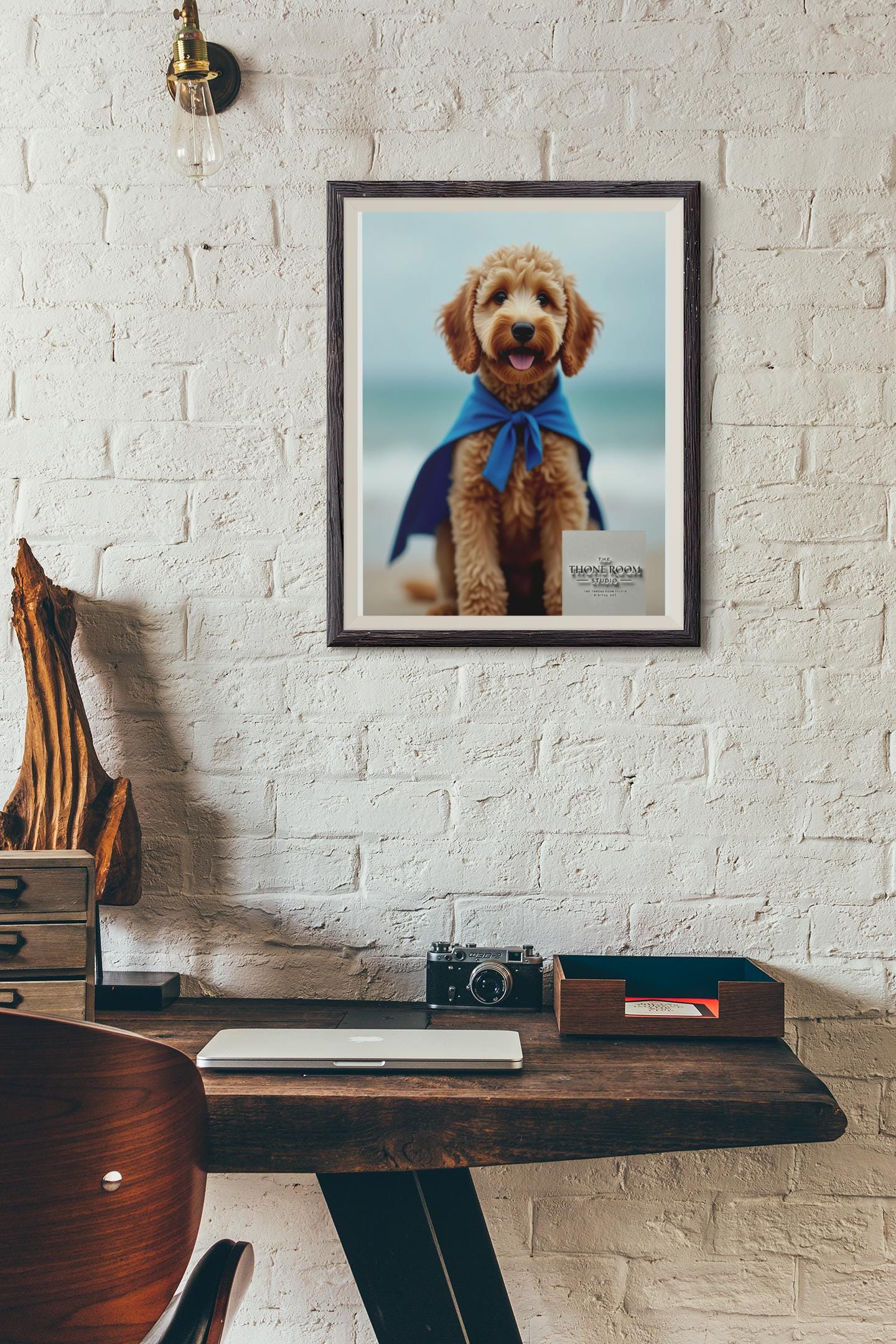 Labradoodle Superhero Wall Art  Hero Dog Poster, Cute Dog Lover Gift, Beach Decor, Dog Superhero Print, Fun Pet Artwork