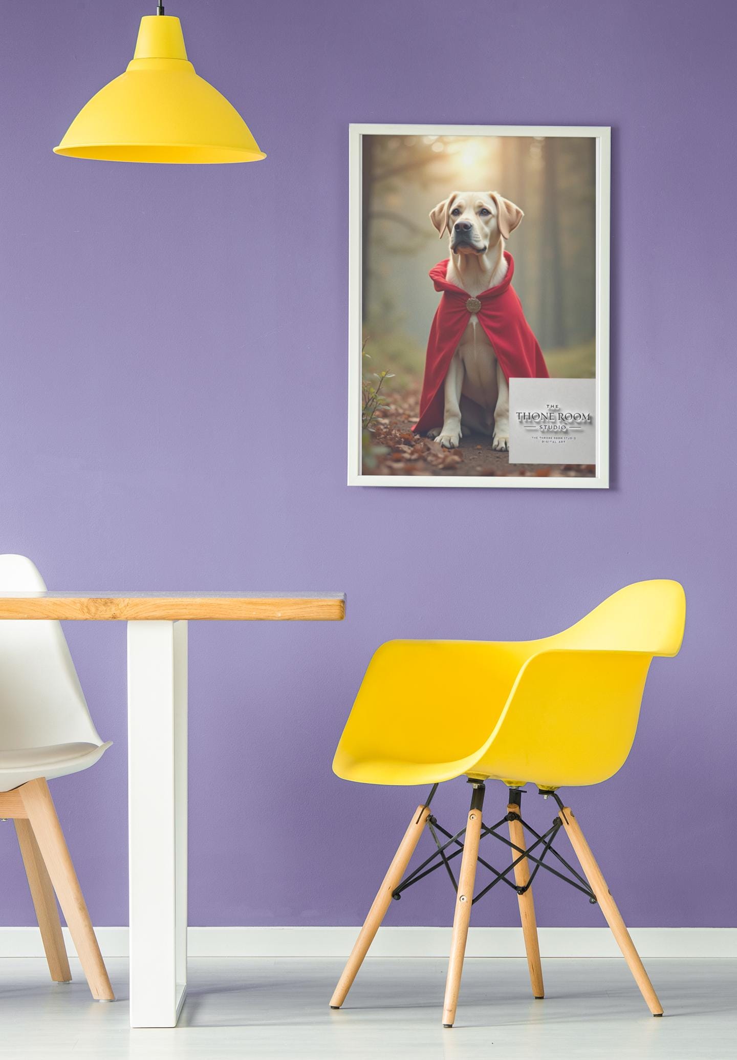 Labrador Superhero Wall Art - Cute Dog Poster for Pet Lovers, Hero Dog Decor, Fun Animal Print for Kids & Home Decor