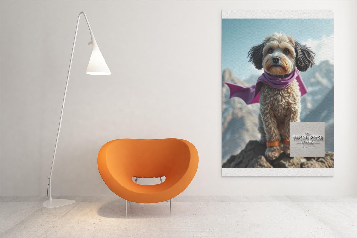 Cockapoo Superhero Wall Art - Cute Dog Poster - Heroic Pet Decor - Cockapoo Gift - Dog Lover Artwork - Fun Puppy Print