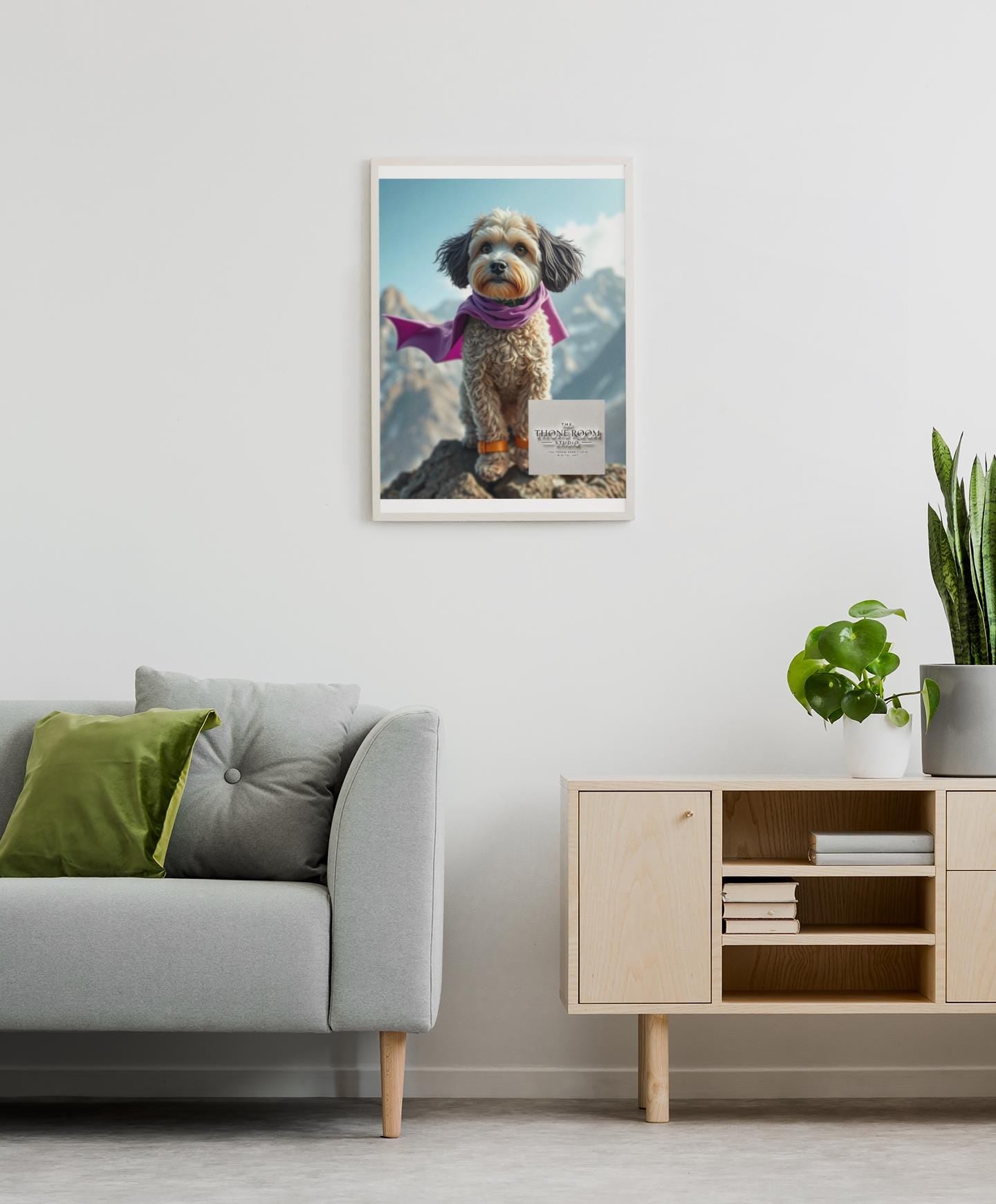 Cockapoo Superhero Wall Art - Cute Dog Poster - Heroic Pet Decor - Cockapoo Gift - Dog Lover Artwork - Fun Puppy Print