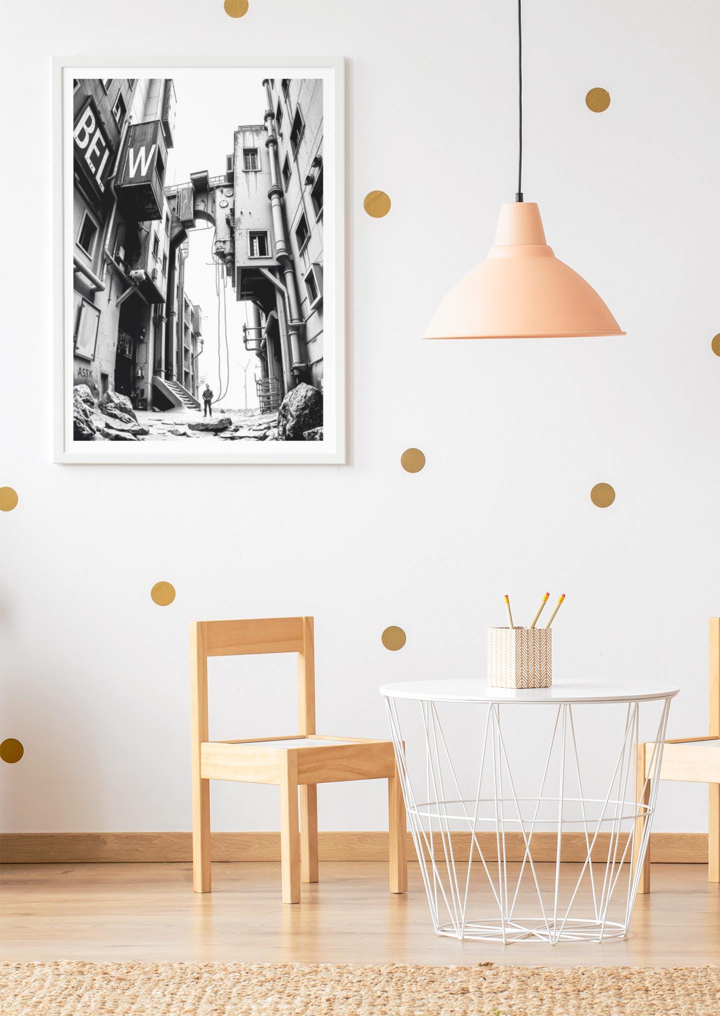 Brutalist Industrial Wall Art - Avant-Garde Modern Poster - Monochrome Abstract Print - Minimalist Art for Home & Office