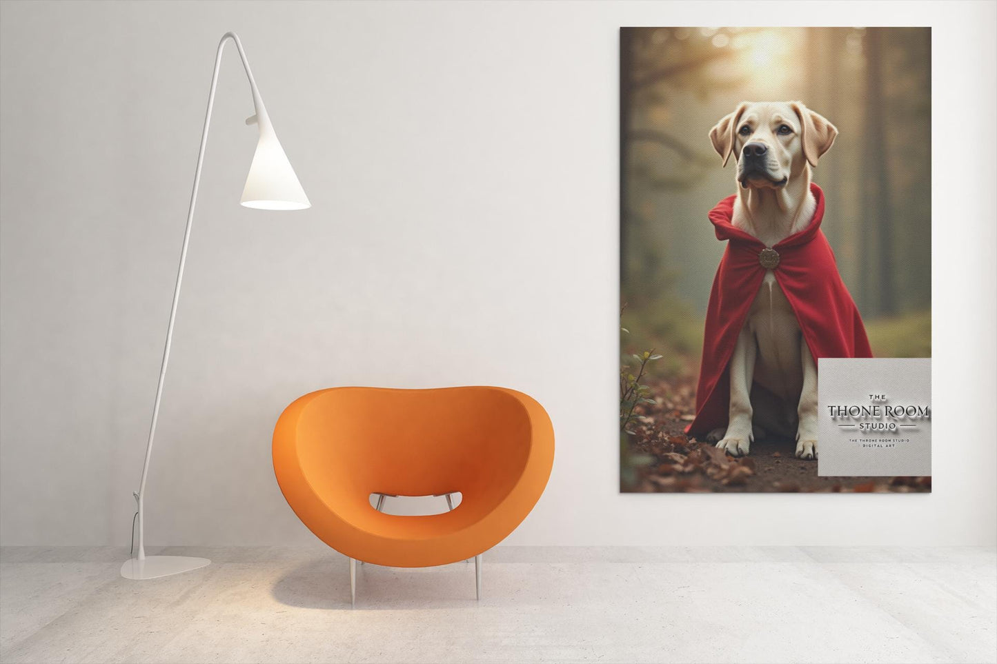 Labrador Superhero Wall Art - Cute Dog Poster for Pet Lovers, Hero Dog Decor, Fun Animal Print for Kids & Home Decor